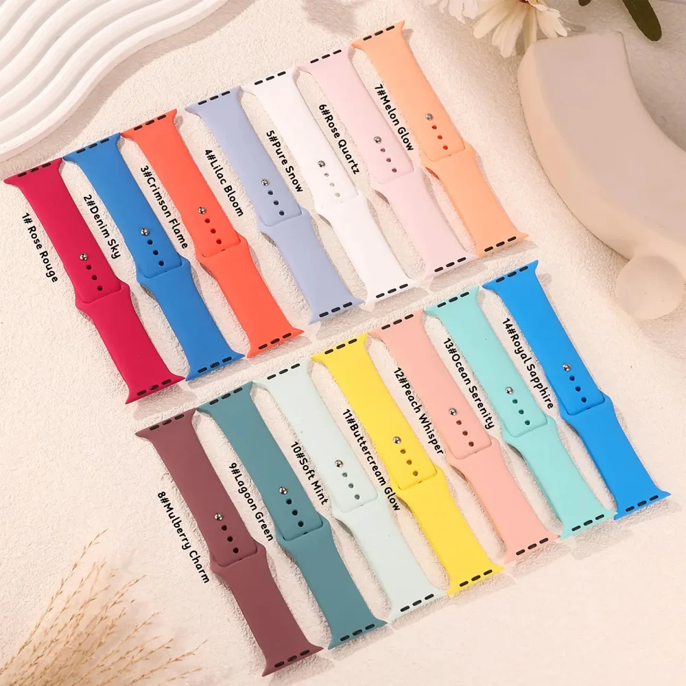 Official-website Straps For Apple Watch Band 45mm 42mm 46mm 44mm 41 40 mm Ultra 2 49mm correa bracelet iwatch 10 9 7 8 SE 5 6