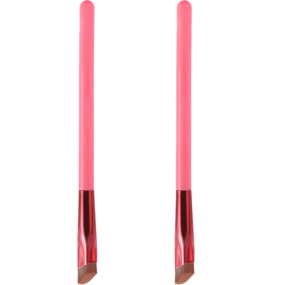 2 個の眉毛ブラシ多機能角度付きメイクアップツールサロン家庭用プロフェッショナル眉シェイパー化粧品ツール