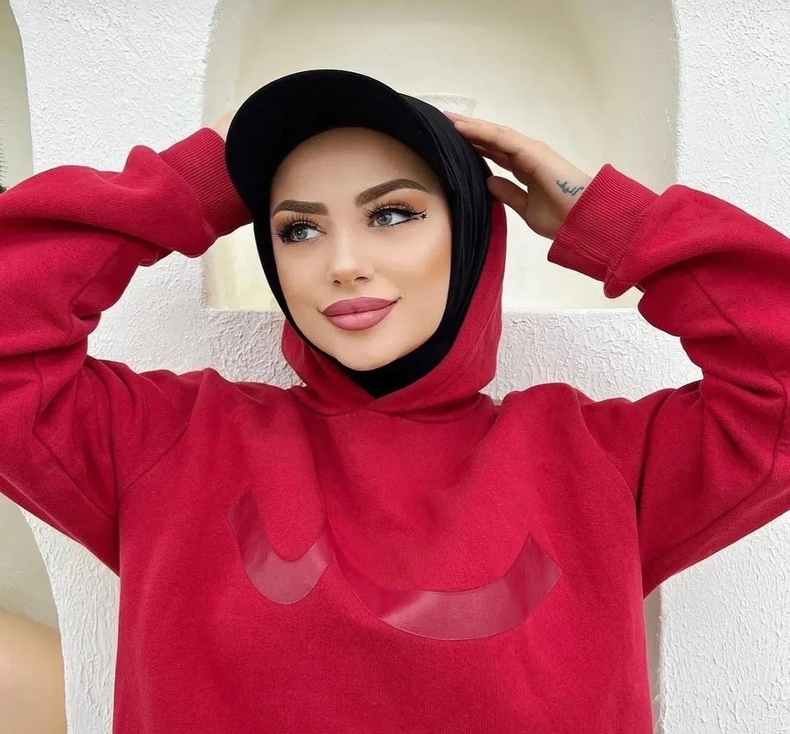 New Instant Hijabs Chiffon Hijab Cap for Women Bonnet Voile Muslim Fashion Scarf Wrap Baseball Caps Bandana Hijab Bonnet Turban