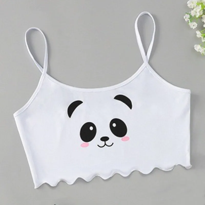 Summer Sleepwear Women's 2pcs Cute Soft Comfy Panda Print Sexy Sleeveless Shorts Homewear Pajama Set Loungewear image 3