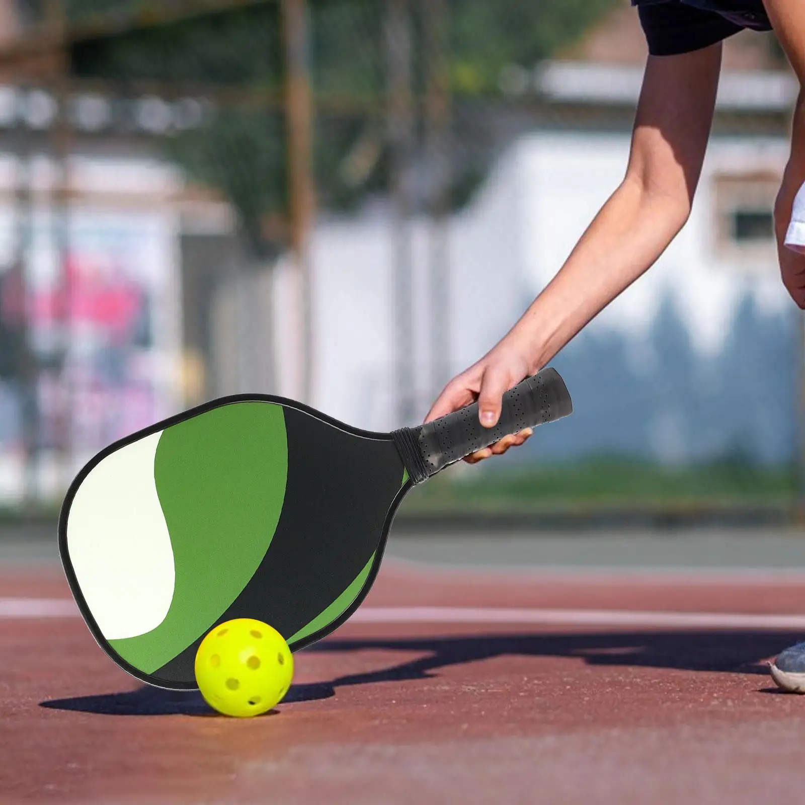 Raket Pickleball dayung kayu pegangan antilicin raket Pickleball dayung untuk dalam ruangan, luar ruangan, pemain menengah