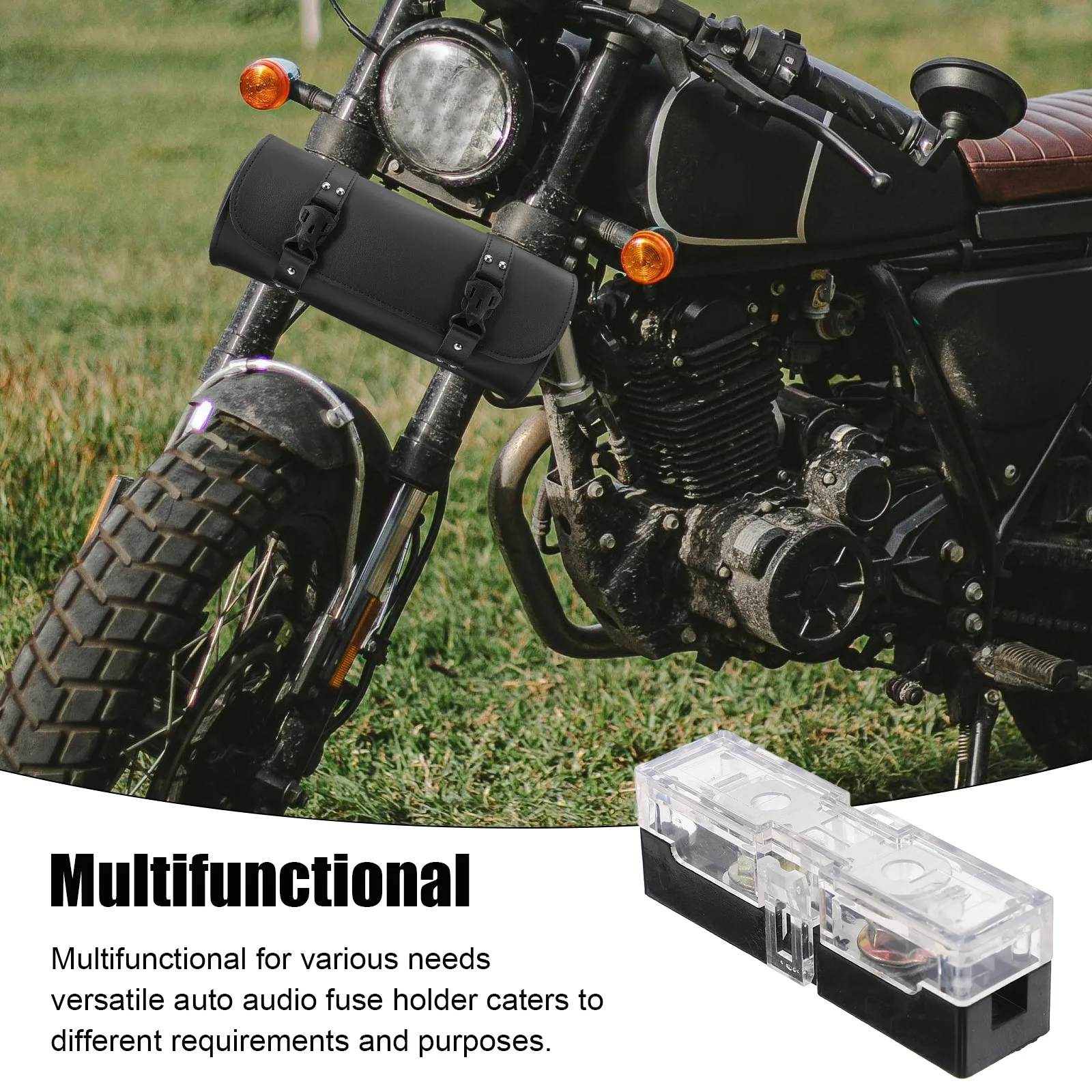 

Waterproof Box Fuse Block 12V Marine Fuse Block Car Motorcycle Marine Audio Panel Horn Speaker Sound System