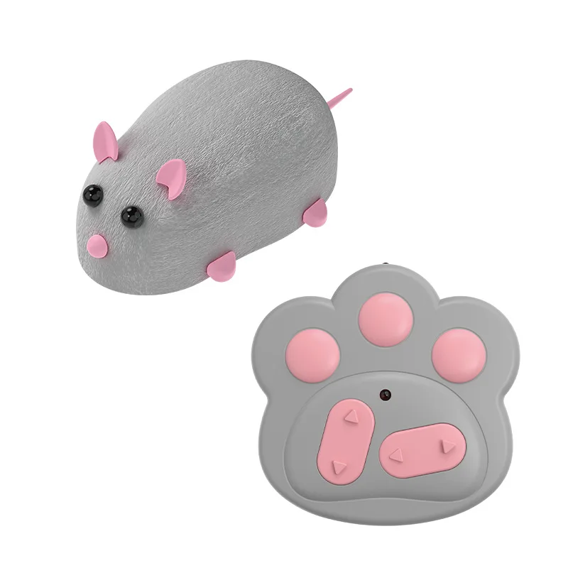 TJavier-Souris télécommandée pour chat et souris, jouet pour animaux de compagnie, simulation de flocage, électrique avec lumière, électronique, cadeau de Noël