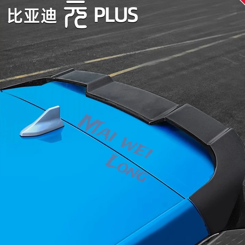 For BYD Atto 3 2022 MC sports Spoiler Top Center Wing Trunk Spoiler Top Wing Trunk ABS Carbon fiber pattern Atto3 Accessories