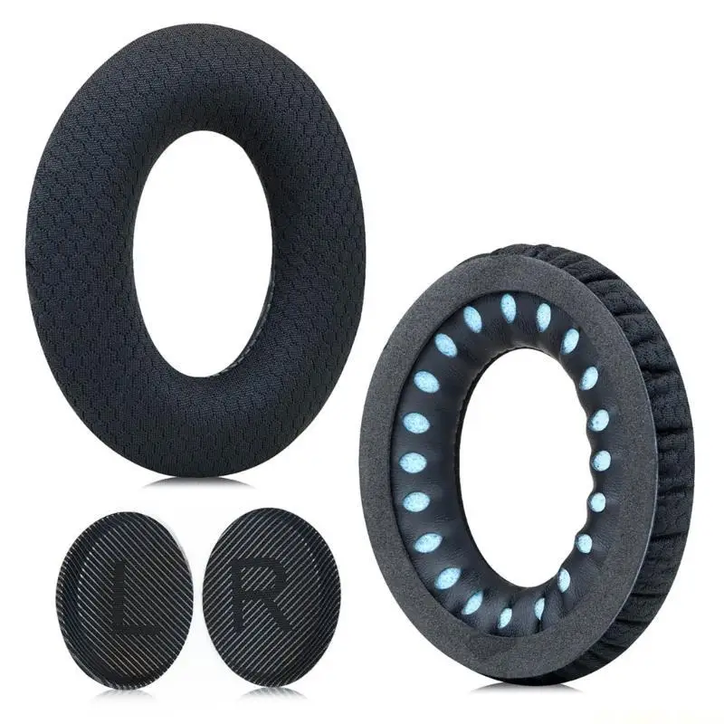 E56B Replacement Ear Cushions For QC35 Headsets Earpads Earmuff Comfortable Wear