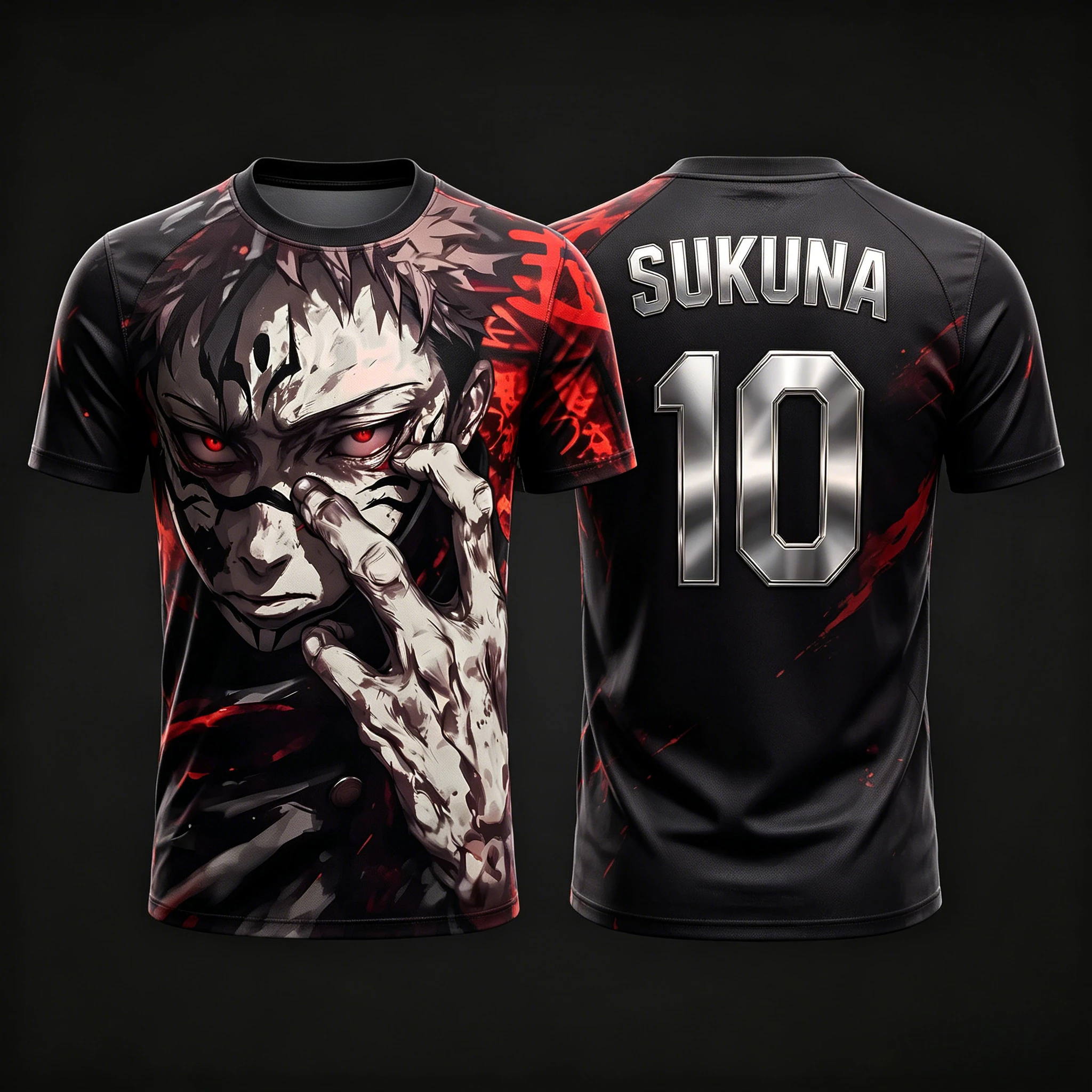 2026 Summer Jujutsu Kaisen Retro Cosplay T-shirt Men's 3D Printed Jiu Jitsu Short-sleeved Family Unisex Children's Sports Shirt