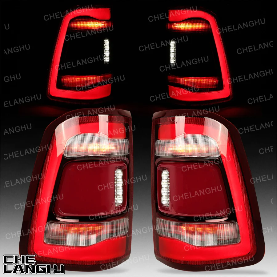LED Tail Light For Dodge RAM 1500 2019 2020 2021 Car 6 Pin Rear Stop Lamp Turn Signal Without blind spot CH2800217 CH2801217