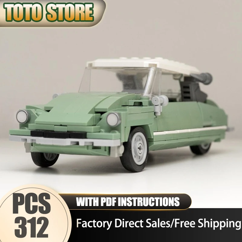 

Super Sports Car Moc Building Blocks DS 19 Champion Speed Cars Model Technology Brick DIY Assembly Construction Model Toy Gifts