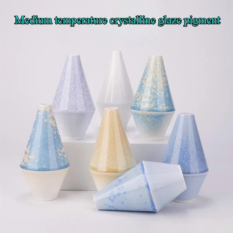 

500 г/бутылка 1230 ℃ -1250 ℃ Стрельба средней температуры, хрустальная глазурь, керамика, художественная глазурь, пигмент, сделай сам, керамическая пустая краска для создания тела