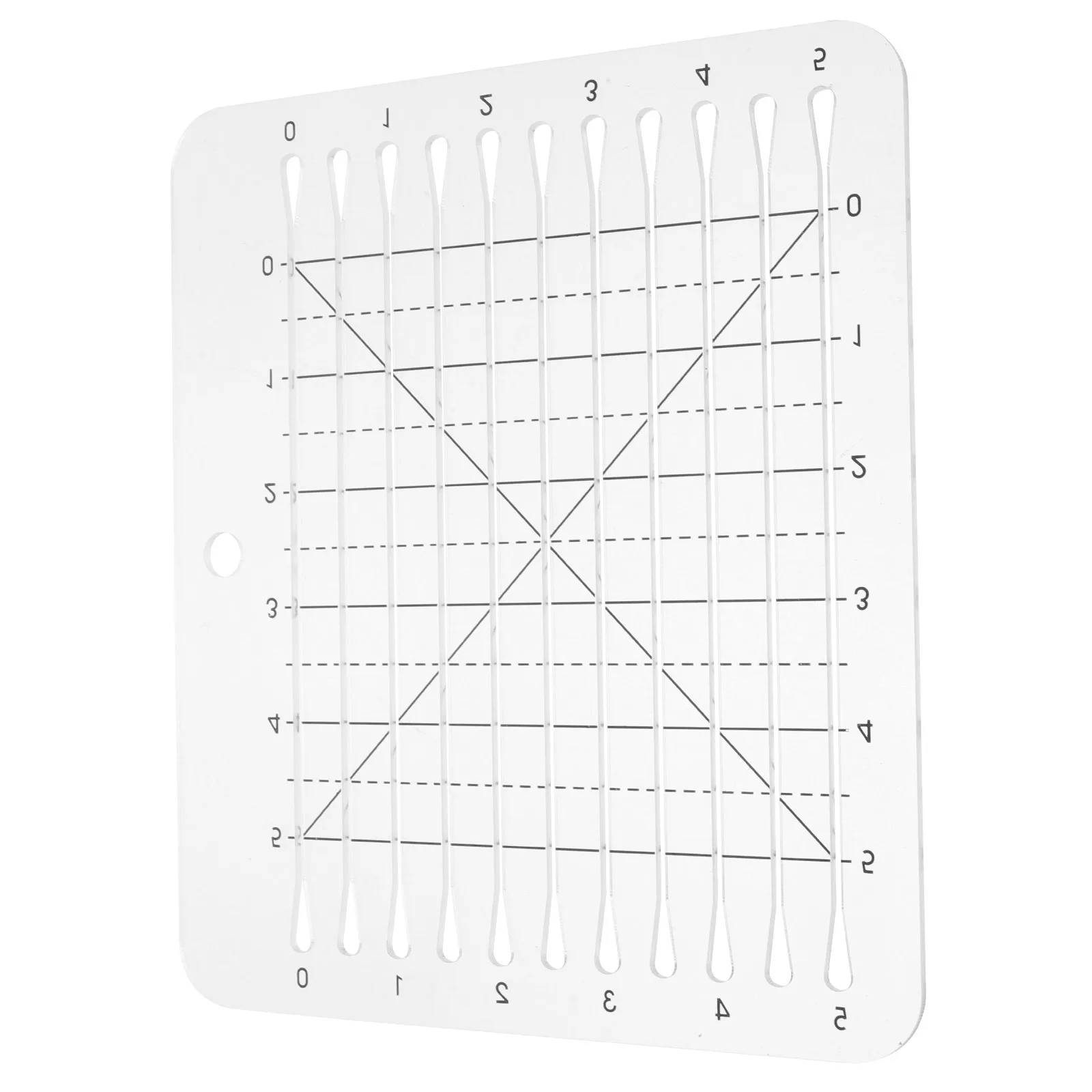 

Square Quilting Template Ruler Clear Acrylic for Sewing Patchwork Embroidery Craft DIY Multi-Functional Cutting Tool