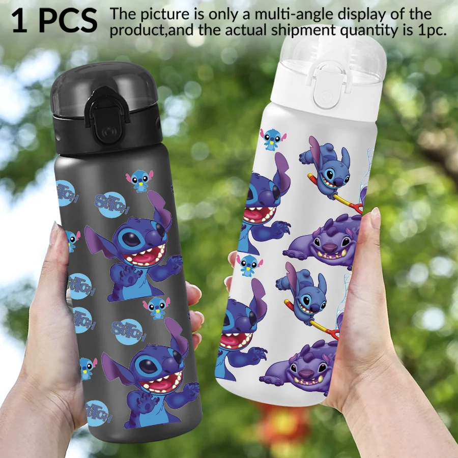 1pc disney stitch roxo monstro padrão 26oz garrafa de água de plástico esportes ao ar livre copo de água aniversário/regresso a casa presente