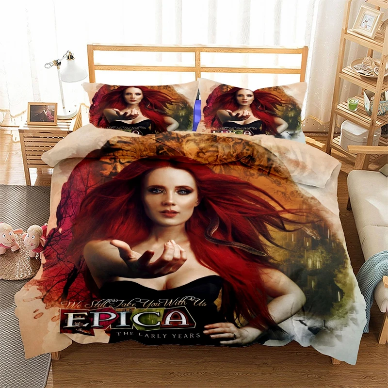 

phechion EPICA 3D Print Bedding Set Duvet Covers Pillowcases One Piece Comforter Bedding Sets Bedclothes Bed K576