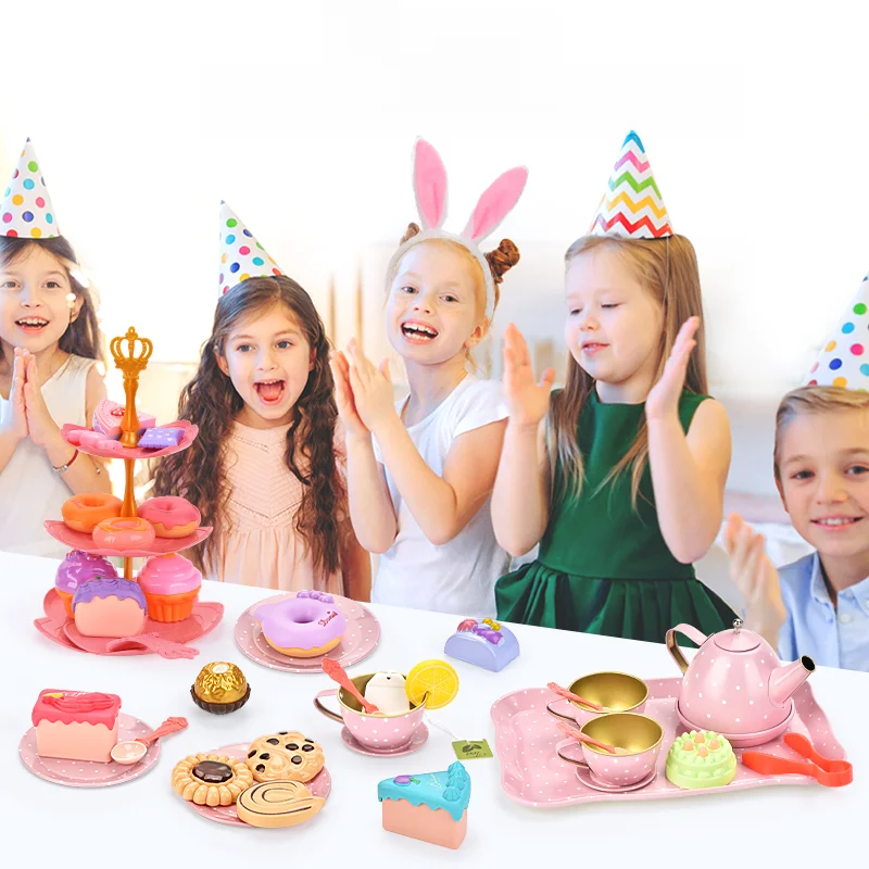 Kinder Familie Speelgoed Afternoontea Desserts Taarten Simulatie Speelgoed Meisje Cadeau Sets
