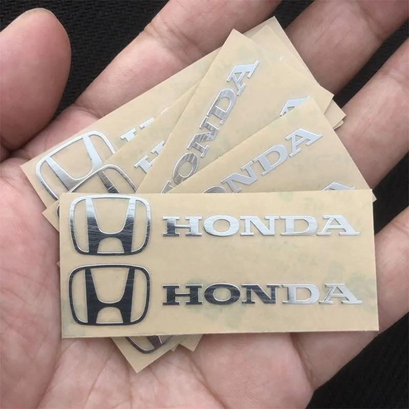Autocollant emblème métallique 3D, décalcomanies de décoration intérieure de voiture pour Honda Civic Accord Fit City Vezel CRV Odyssey Jazz Prelude Insight