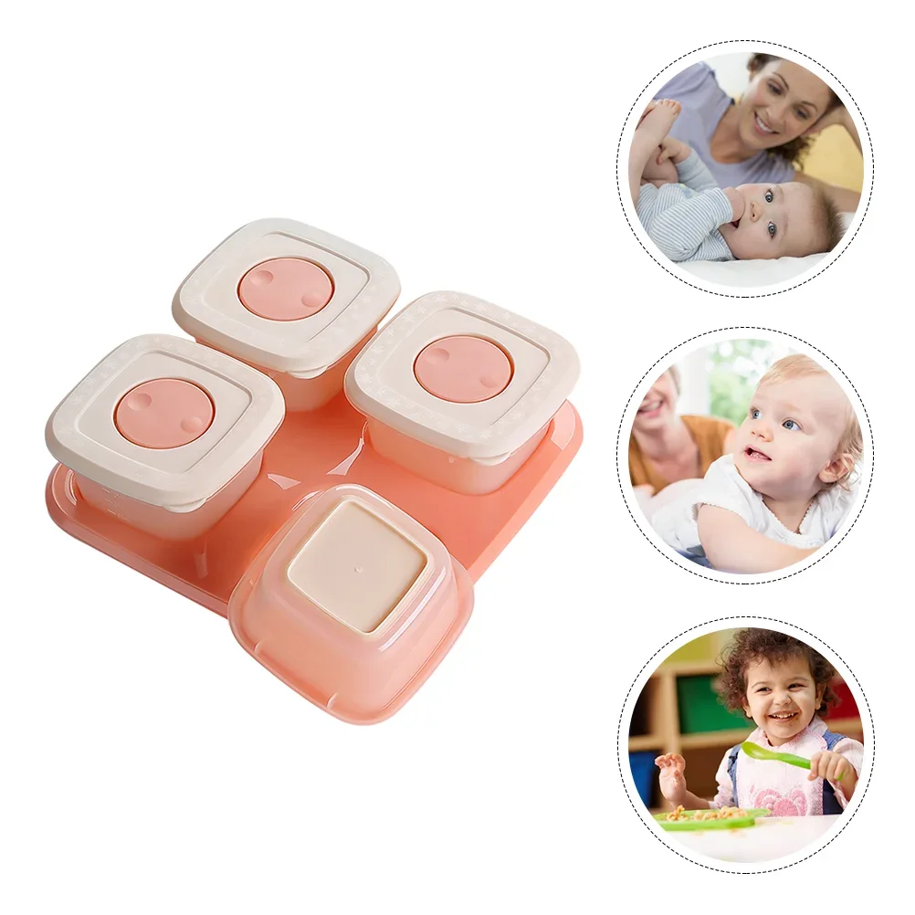 Milk powder box dispenser baby food storage case, stackable storage box supplies