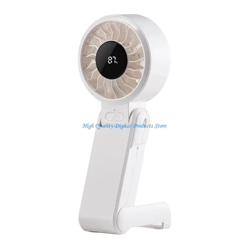 U2JE Multifunctional Desktop Fan With Phone Mount And 3 Speed Wearable Cooling Fan