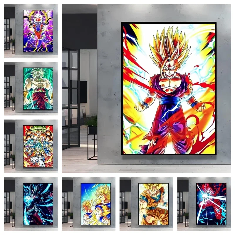 Dragon Ball Gohan Anime 5D Full Round Drill Diamond Painting Rage Mosaic Embroidery Art Home Wall Decor DIY Craft