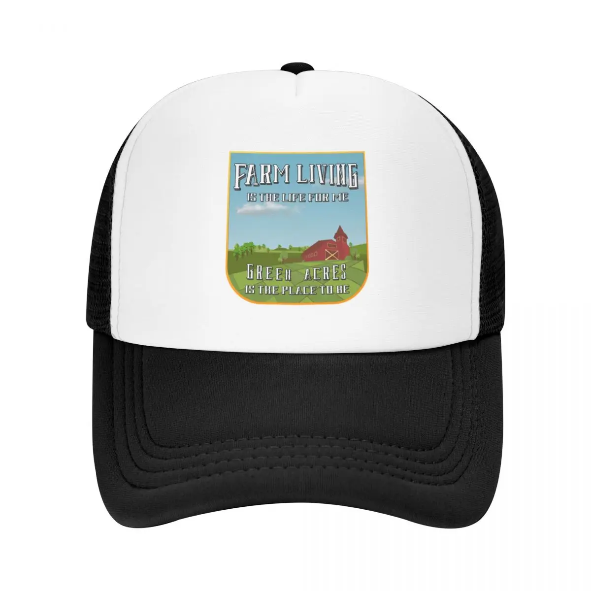 Farm Living Is The Life For Me, Green Acres Is The Place To Be Baseball Cap Hood New Hat Women's Golf Clothing Men's