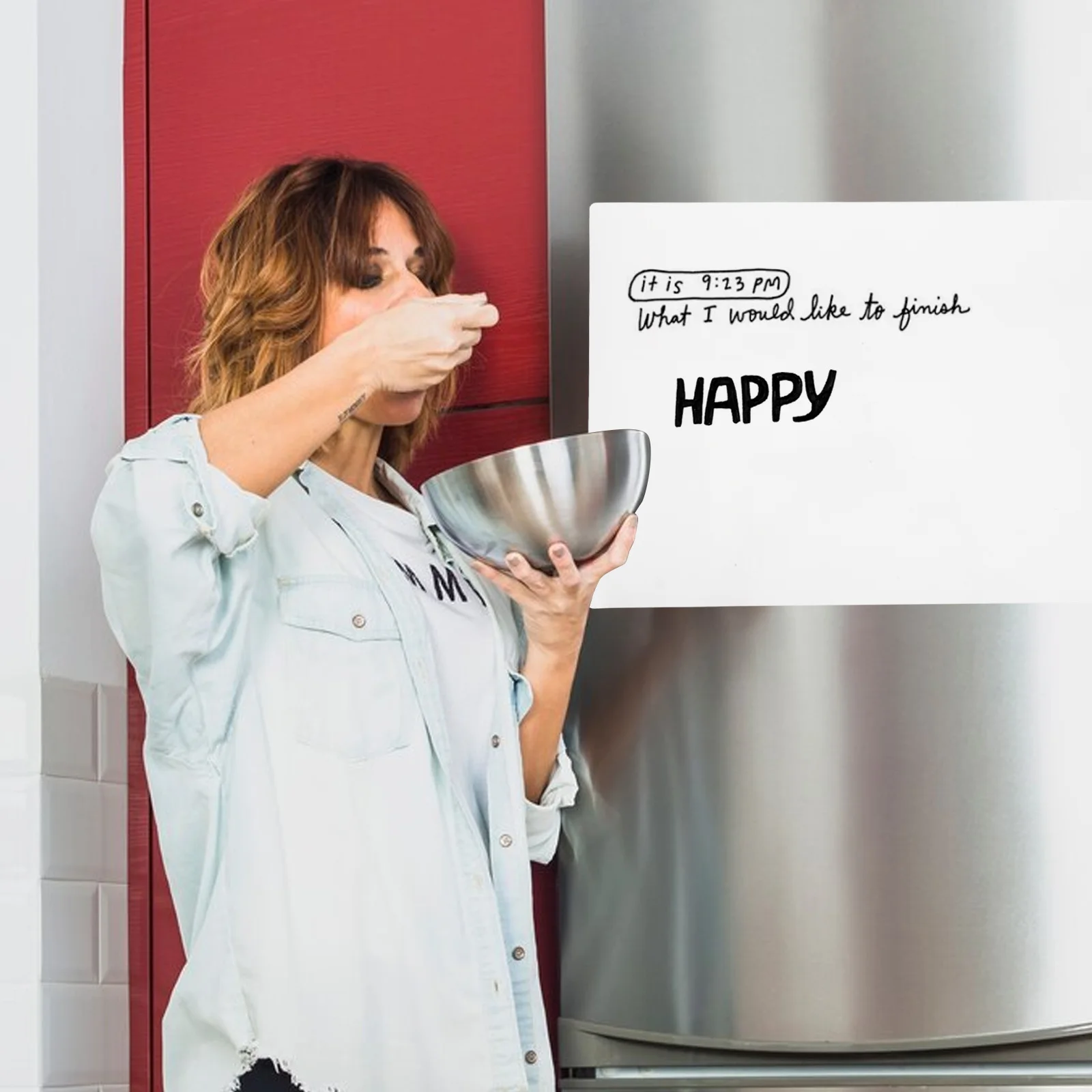 لوحة جدول السبورة المغناطيسية بيضاء نقية كبيرة قابلة للمسح للثلاجة والثلاجة والتقويم الأسبوعي وتذكير الوجبات #3