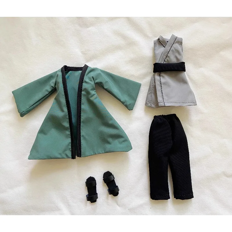 

1/12 масштабная женская кукла Five Generations Tsunade, серые брюки, зеленое пальто, тканевая модель, подходит для 6-дюймовых экшн-фигурок, украшения