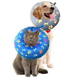 Dogs Cat Recovery Neck Wound Protective Inflatable Dog Collar Isabelino Anti-bite Injury Elizabethan Collar for Dog Accessories