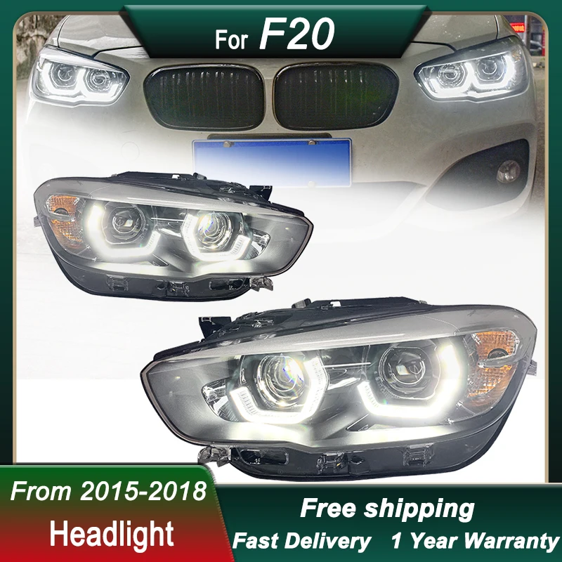 Car Headlights For BMW 1 Series F20 2015-2018 new style FULL LED Tail Light  Head Lamp  DRL Head Lamp Front light Assembly