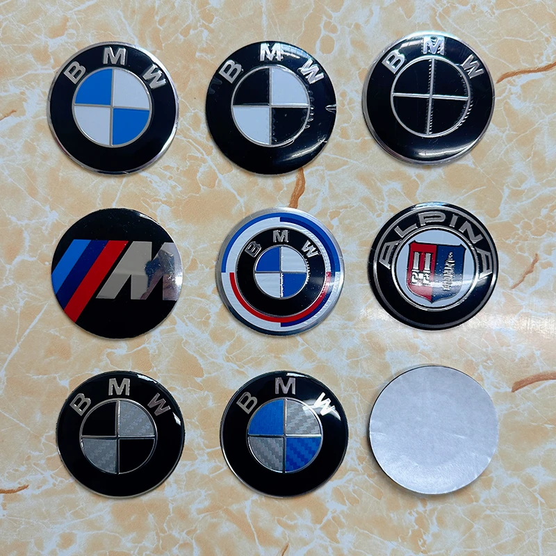 56mm 65mm Car Badge Wheel Center Cover Stickers Hub Caps Decal For BMW M M3 X5 X1 X3 E46 E90 E39 F10 F20 F30 G20 E60 E36 E34 X6