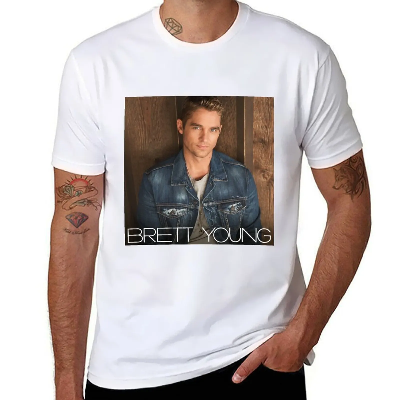 

lar1 Brett ry Young sommer tour 2019 T-Shirt man t shirt cotton high quality t shirt for man T-Shirt