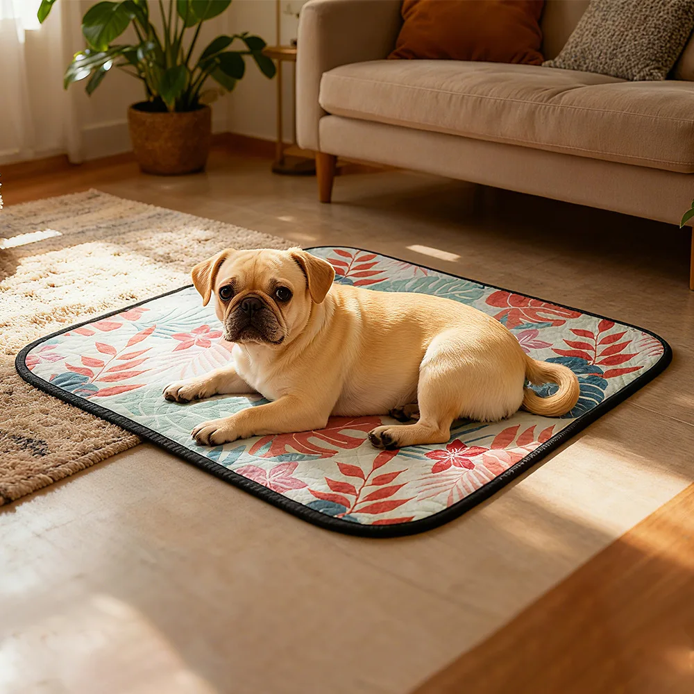 Washable Reusable Pet Pee Pad Waterproof Dog Cat Training Mat Non-slip Absorbent Puppy Bed Pad for Home Travel