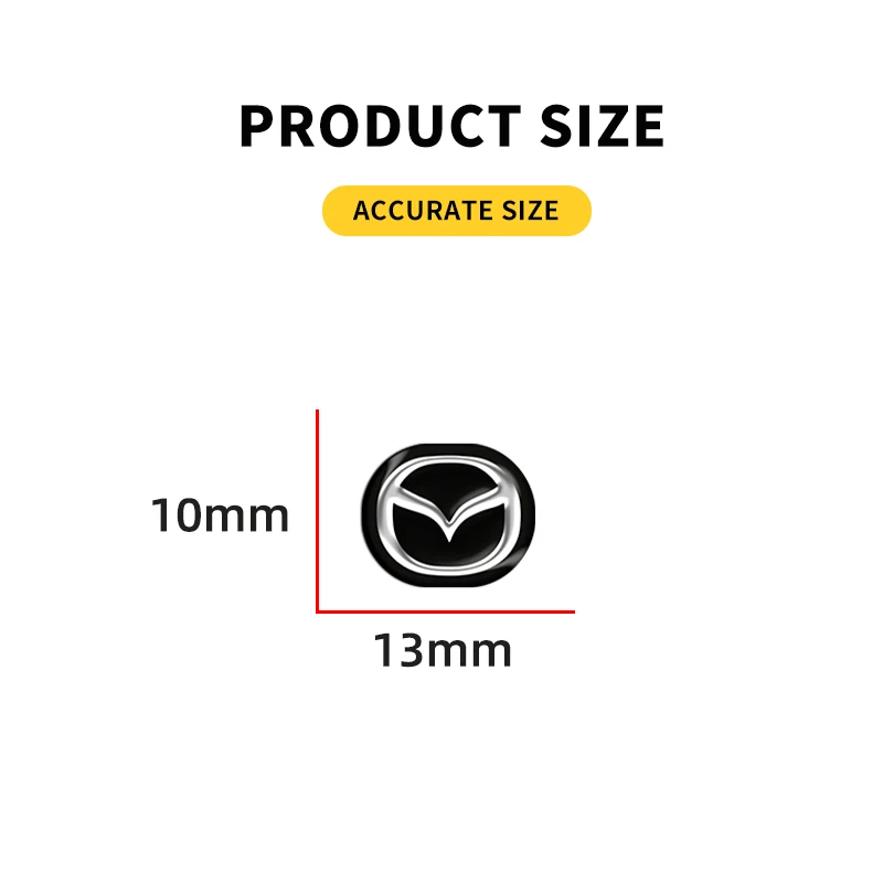 

5/10/20pcs 13mm Remote Key Emblem Logo Sticker For Mazda 2 3 6 ATENZA 3 BK BL 5 CR CW 6 II GH CX-7 ER MX-5 NC Auto Accessories