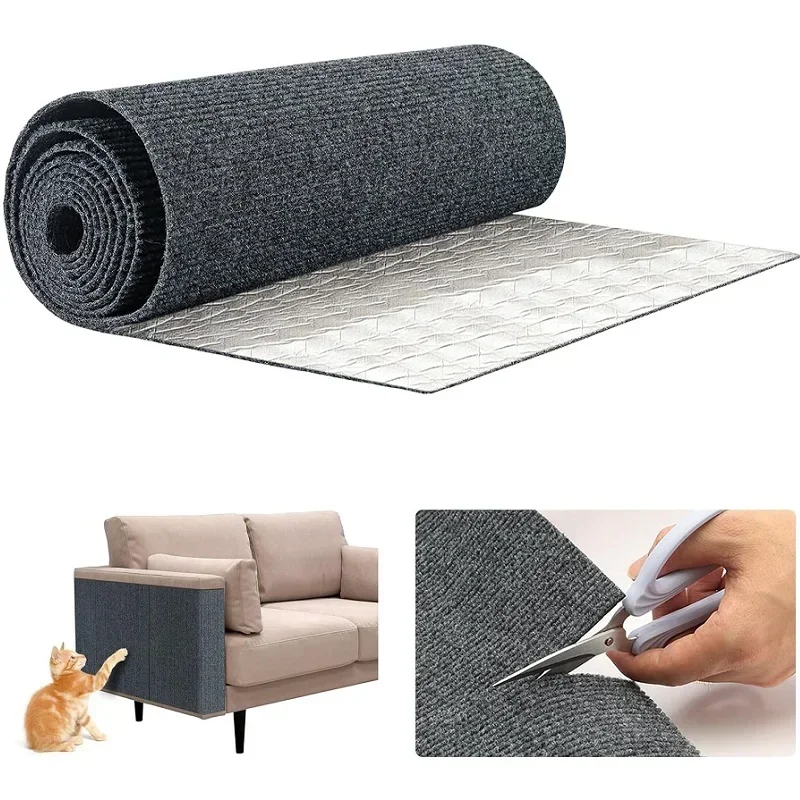 Tapete aparável para arranhões de gatos, aparador, versátil, substituição de carpete autoadesivo, árvores para gatos, móveis de parede para gatos, postes de arranhões