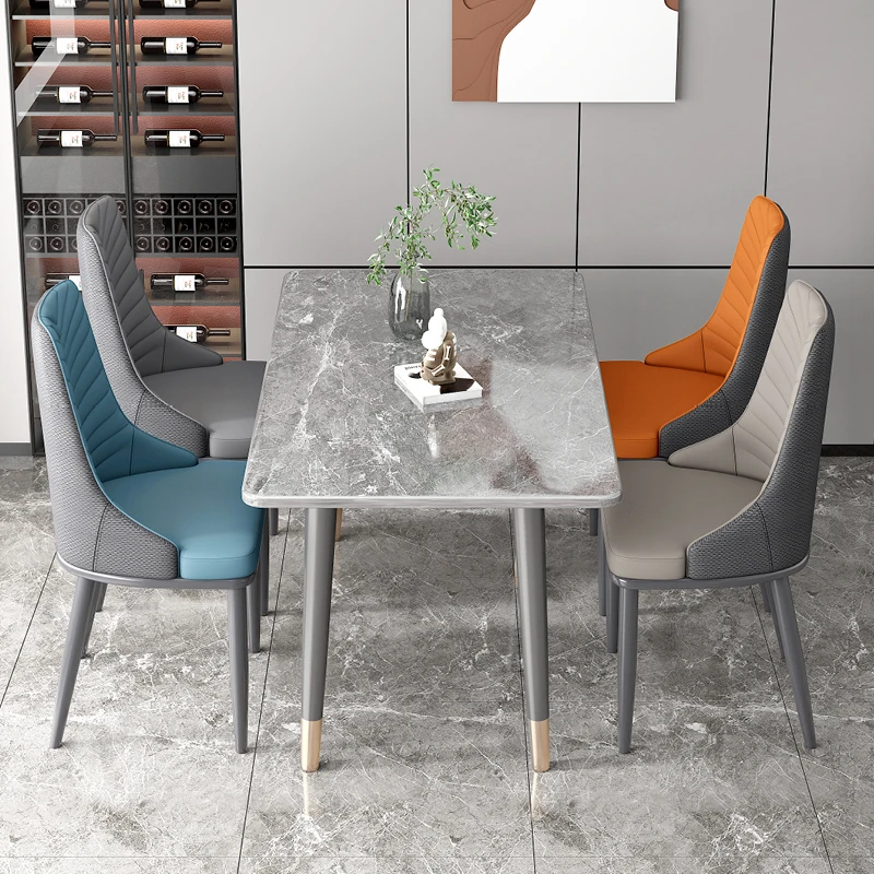 

Comfortable Minimalist Dining Chairs Modern Leather Unique Makeup Dining Chairs Nordic Upholstered Silla Comedor Home Furniture