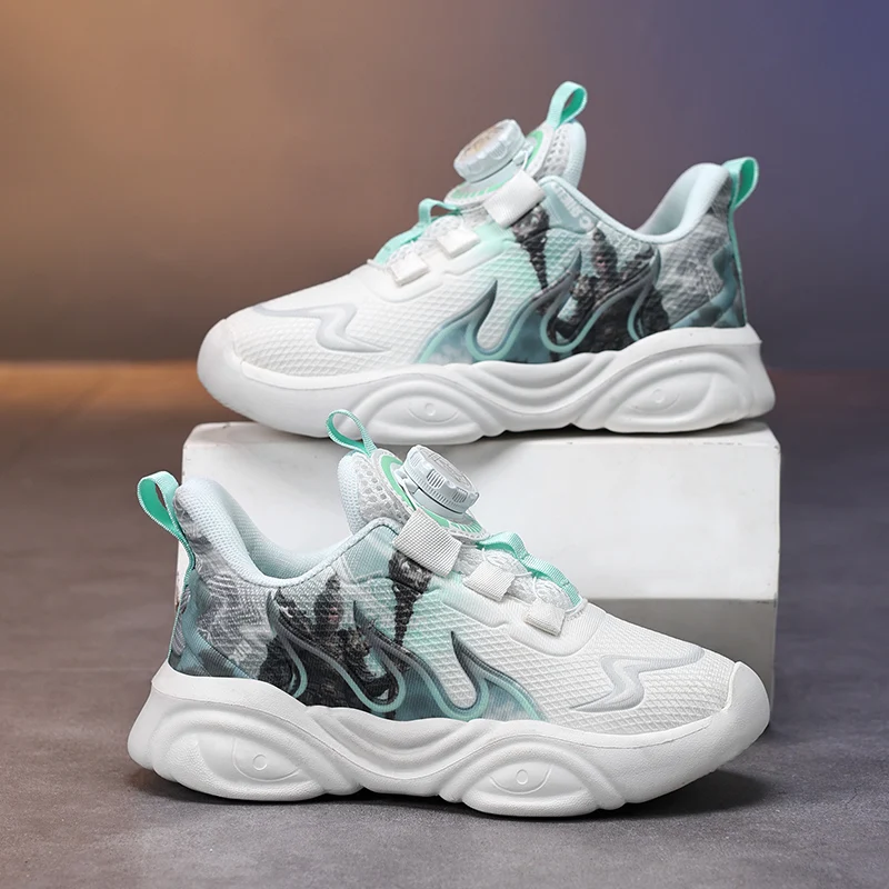 

Summer Boys' Sports Running Shoes Fashion Soft Sole Mesh Breathable Kids' Casual Sneakers Comfortable Children's Sports Shoes