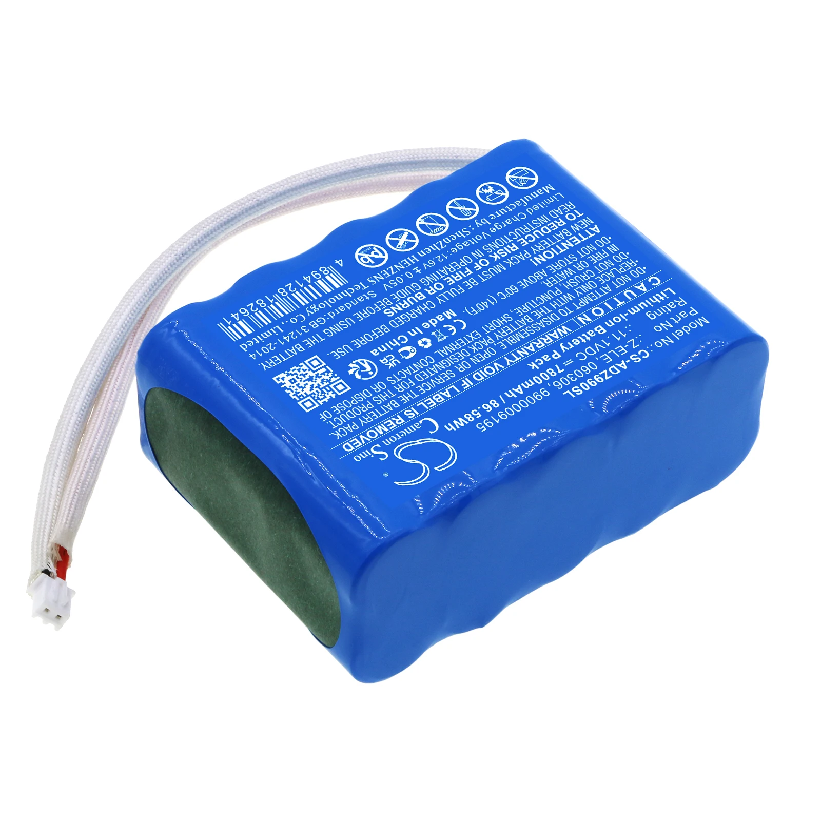 CS baterai pengganti untuk Amerika djelementz-ele, 060306,9900009195 7800mAh / 86.58Wh