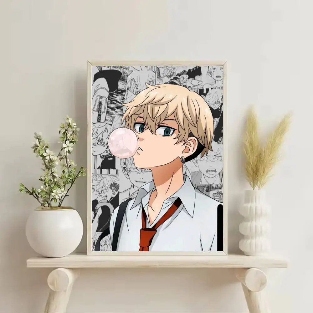T-Tokyo R-Revengers Lover Essential Poster Self-adhesive Art Waterproof Paper Sticker Coffee House Bar Room Wall Decor