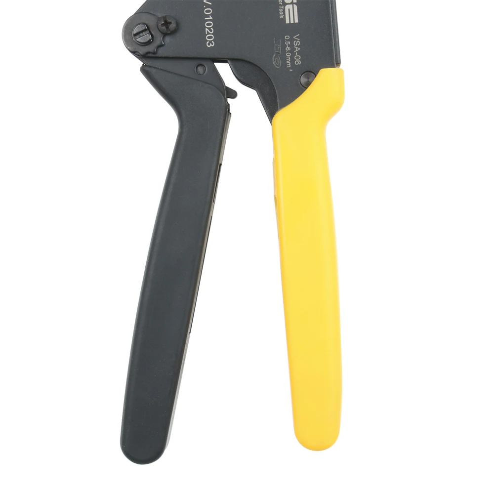 Pinza a crimpare VSA-06 0,25-6mm2 23-10AWG per terminali non isolati morsetto mini utensili di tipo autolegolanti per risparmiare manodopera