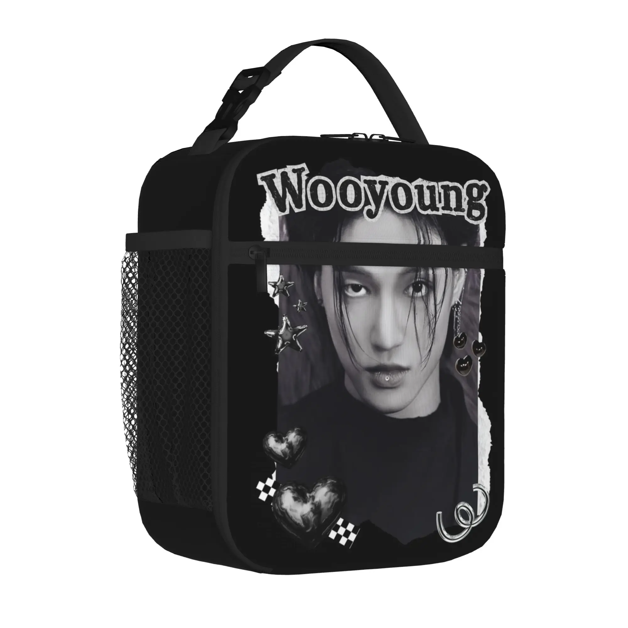 Kpop Boy Group A-Ateez Thermal Insulated Lunch Bag for Picnic  Portable Bento Box Thermal Cooler Food Box