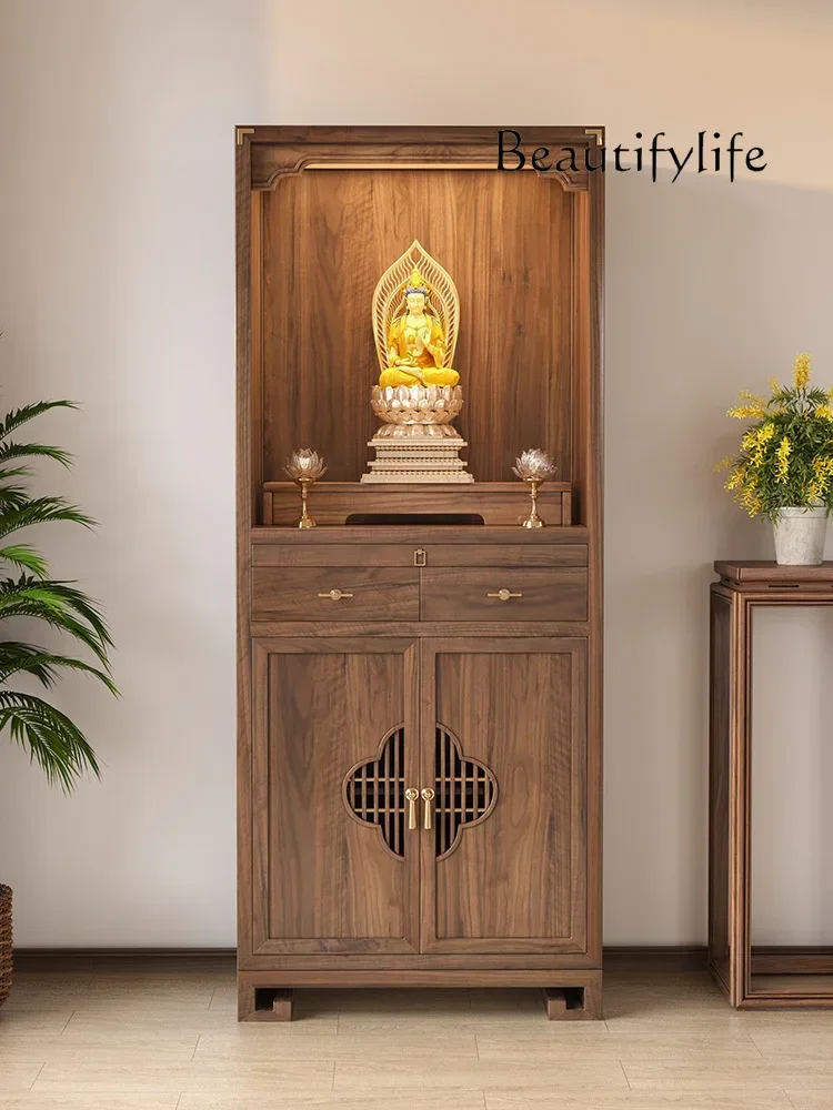 Buddha Niche Altar Altar Chinese Style Modern Light Luxury Guanyin Bodhisattva Home Worship Table