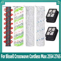 Compatible for Bissell Crosswave Cordless Max 2554 2554A 2590 2596 2596B 2596M 2765 2765F 2765Z 2765E 2765N Main Brush Filter