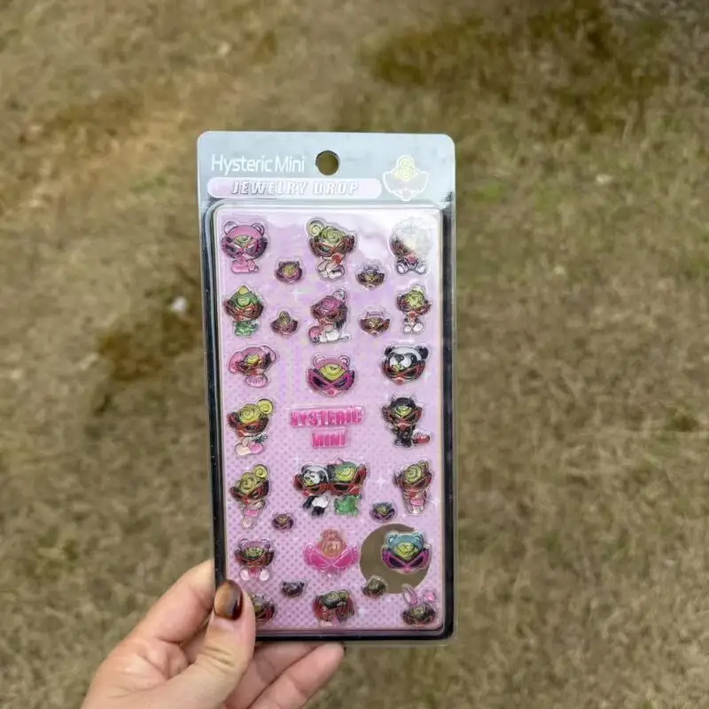 

Kawaii Cartoon Hystericmini Mini 3D Crystal Relief Sticker Creative Phone Cases Handbooks Decorations Student Rewards Peripheral