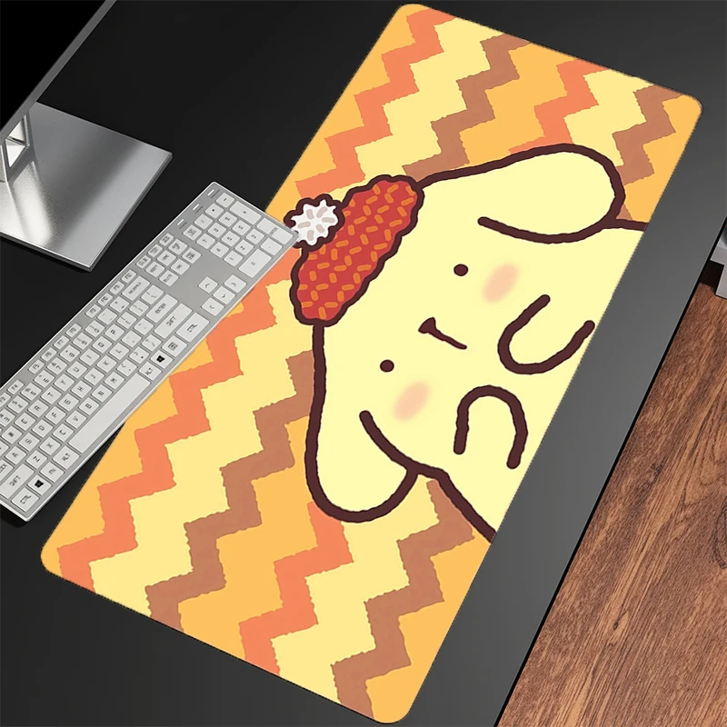 لوحة الماوس Pompompurin N on-Slip XXL Notebook PC Gamer لوحة المفاتيح نونسليب المطاط الكمبيوتر السجاد حصيرة مكتبية ألعاب خزانة الماوس