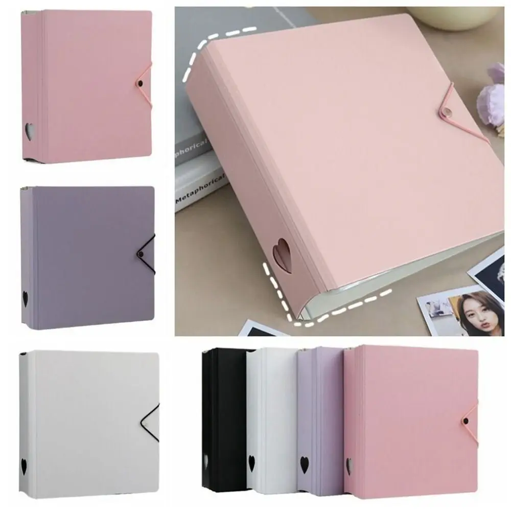 High Quality Photocard Binder Colorful  A5 Photo Collect Hollow Album Card Storage Album New Photo Folder Book Stationery