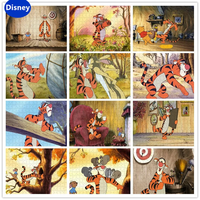 

Tigger Life Diary Disney Cartoon Children's Brain-Burning Puzzle Puzzle Game Boys and Girls Decoration Holiday Gifts