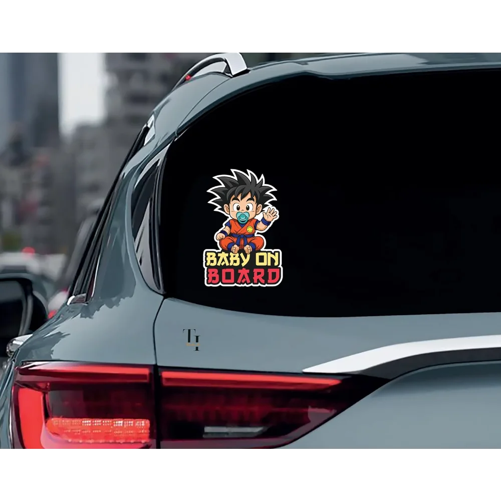 Anime Baby on Board Sticker Removable Decal Car Bumper Indoor Outdoor Window Sticker Vinyl Decal for Car Truck Van