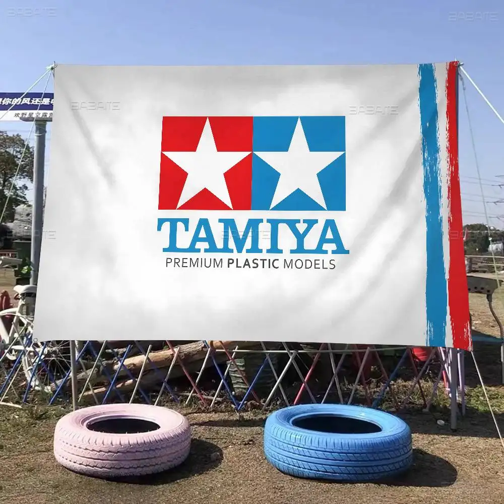 Personalized Tamiyas Motor Label Large Size Shop Art Promotion Advertising Booth Flag Hanging Banners