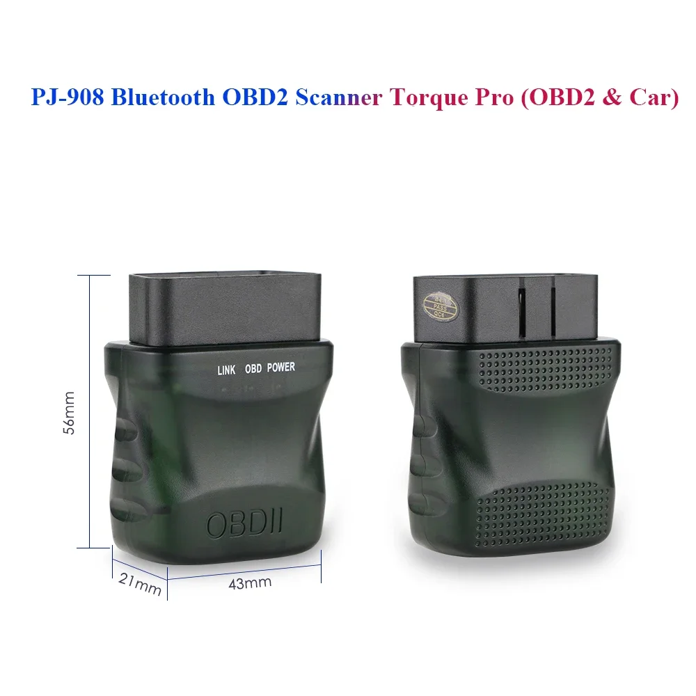 

Car Monitor PJ-908 Bluetooth OBD2 Scanner Torque Pro for Ossuret Brand Store Stereo Navigation Autoradio Head Unit