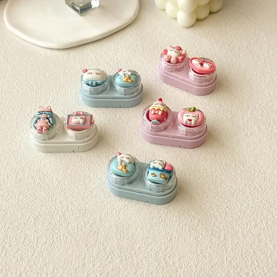 Cute 3D Cartoon Cat Contact Lens Case
