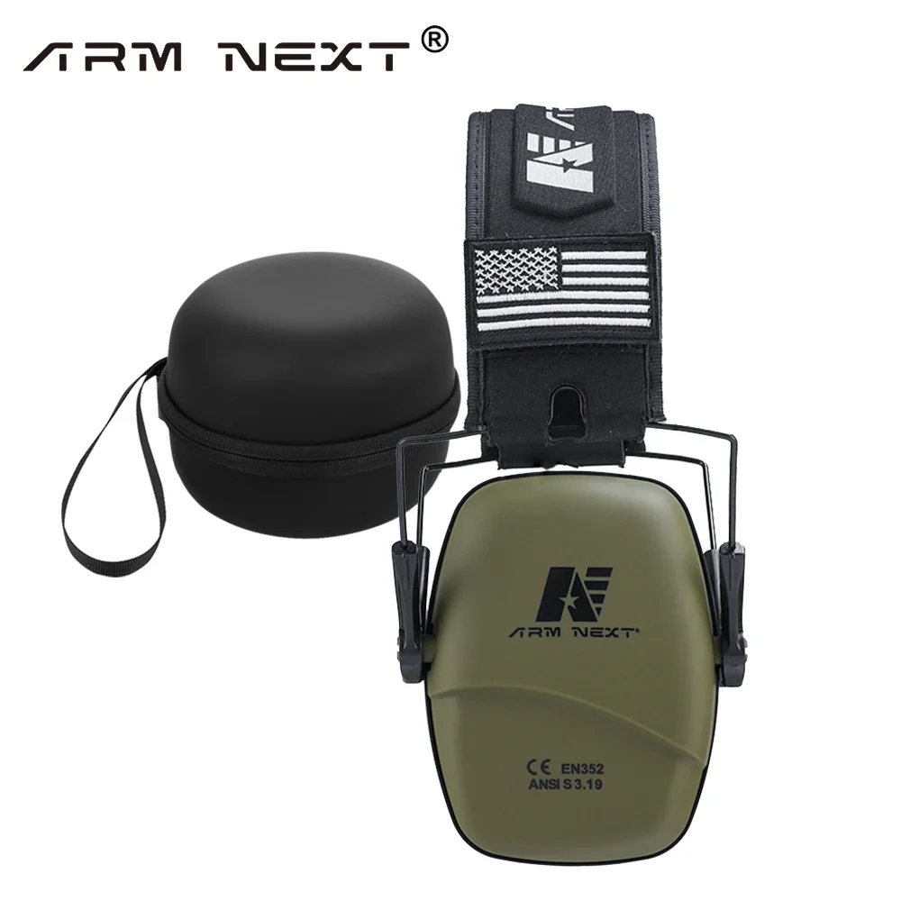 

ARM NEXT Hearing Protection Safety Shooting Earmuff with Bag for Gun Range Hunting Mowing anti-noise Earmuff NRR 25db