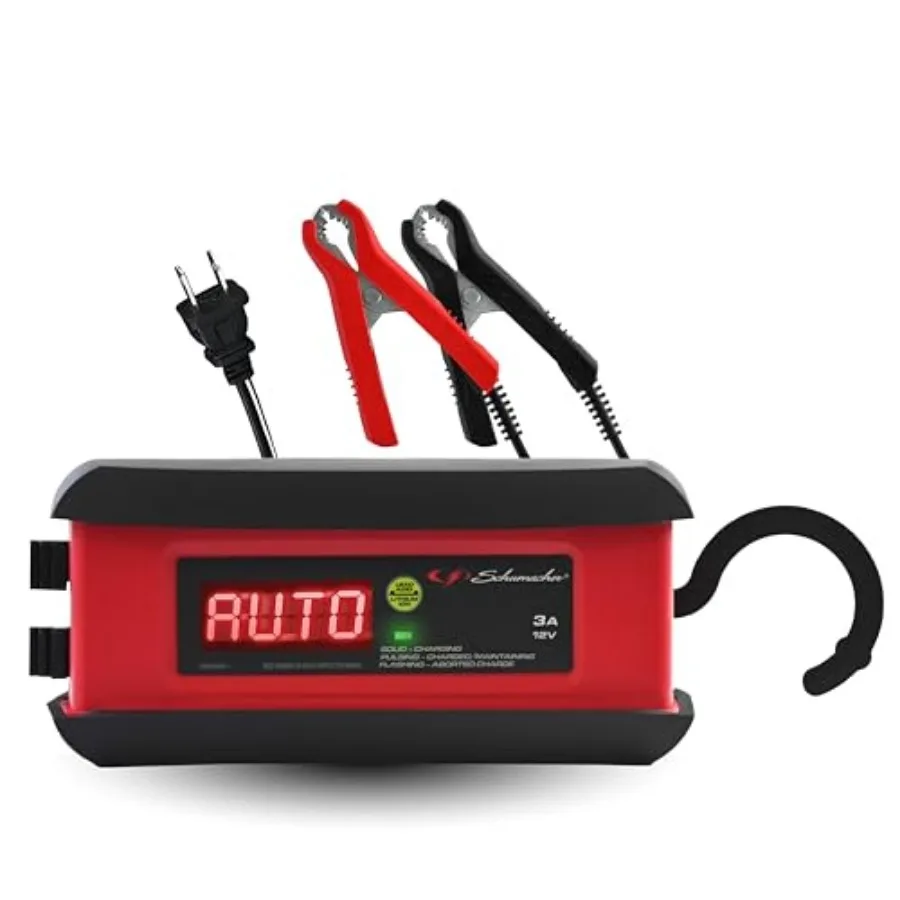 

3A Car Battery Charger and Maintainer 3-in-1 Solution for 12V Power Sport Automotive and Marine Batteries SP1297