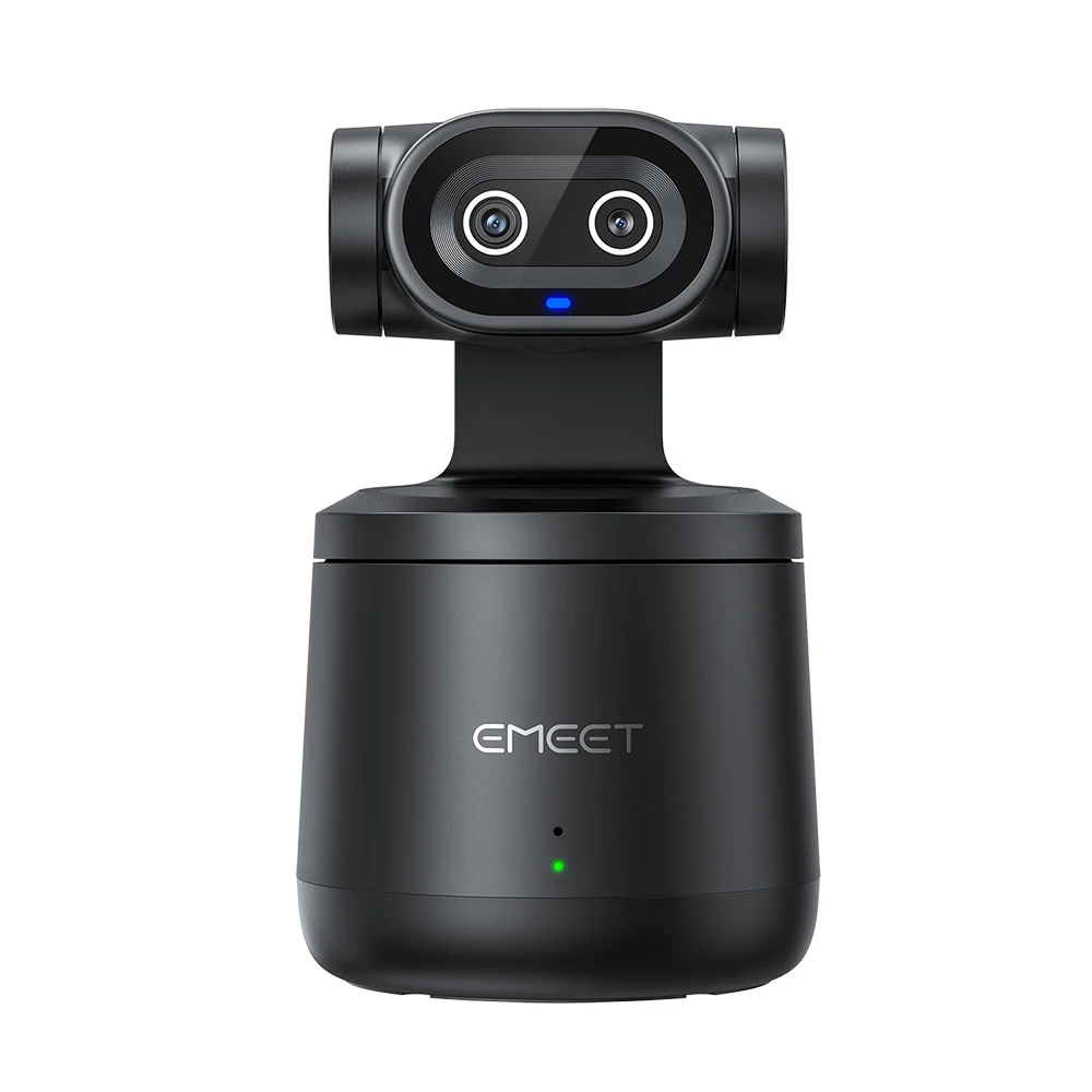 EMEET PIXY Draadloze 4K webcam met dubbele lens AI-tracking PTZ-streamingcamera Gebarenbediening HDR Live streaming voor YouTube/Facebook